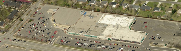 Aerial view of the Grand Mall.